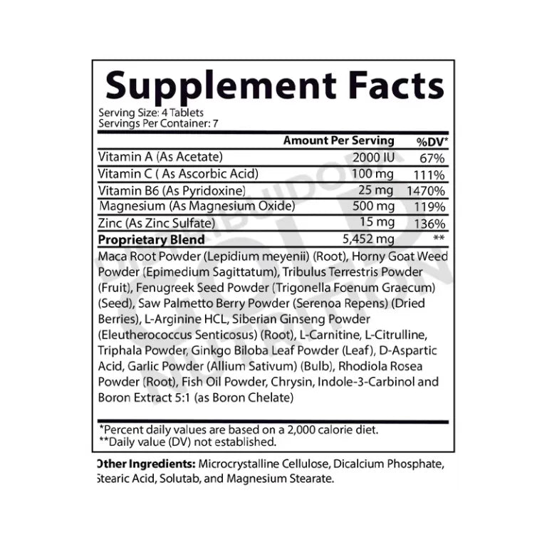 Monster Test 28 cápsulas | Angry Supplements