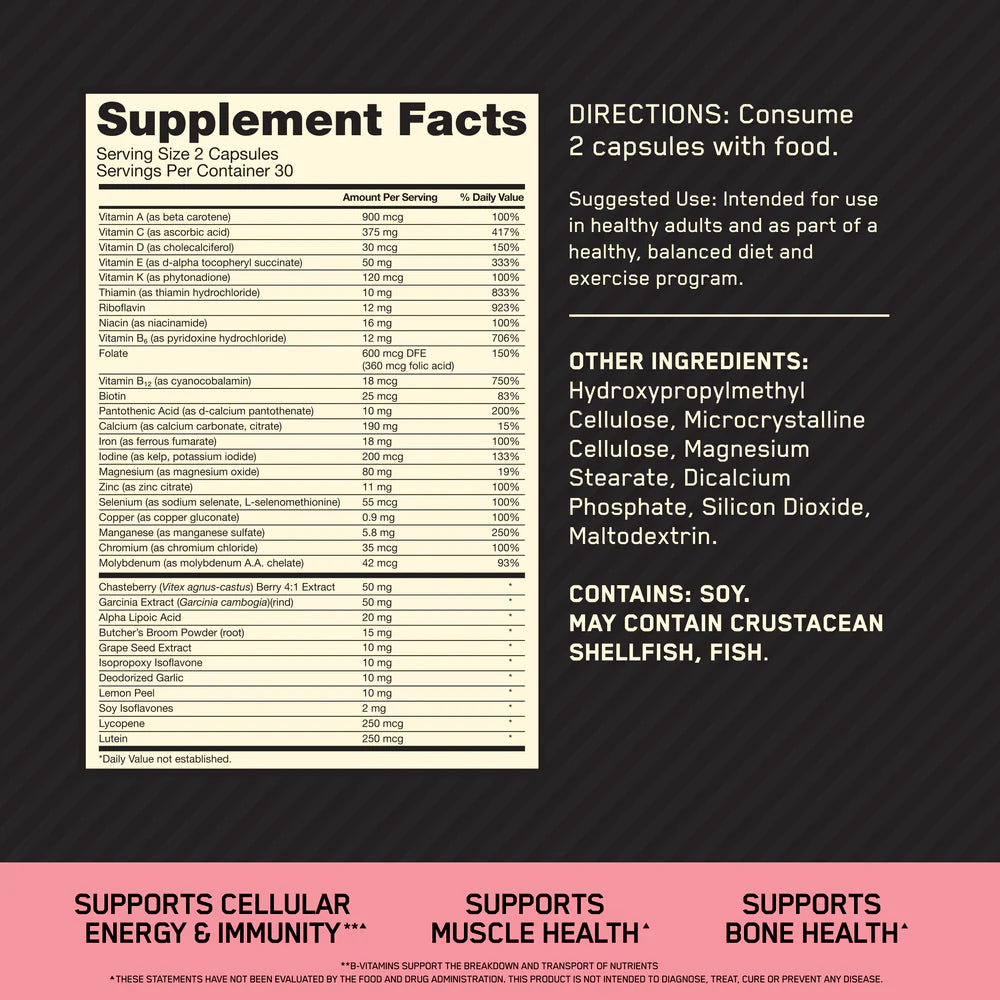 Opti-Women 60-120 caps | Optimum Nutrition