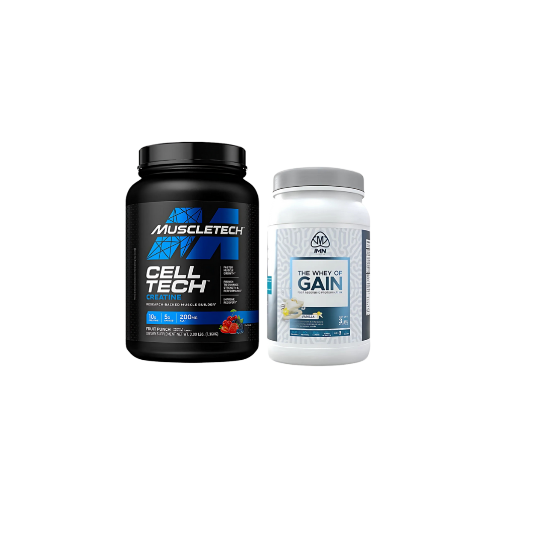 COMBO VOLUMEN SUPREMO: Cell tech 3LB + The Whey Of Gain 3LB