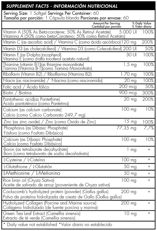 Collagen & Biotin Complex 60 softgels | Healthy America