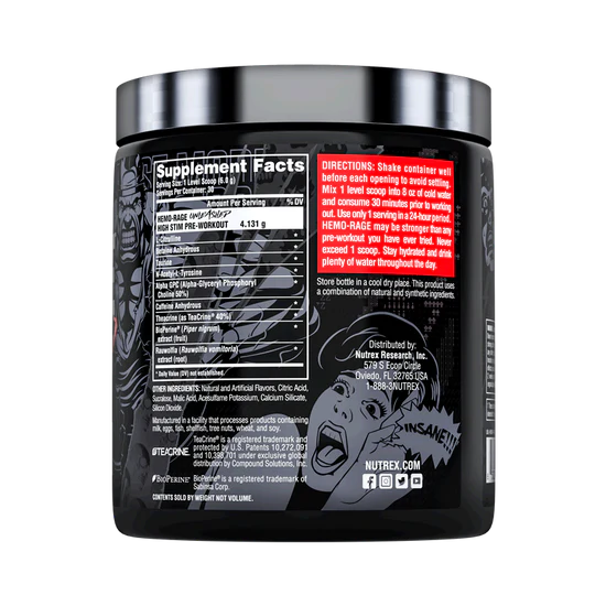 Hemo Rage Unleashed 30 Servs | NUTREX