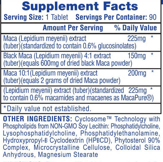 Maca 90 caps | Hi tech pharmaceuticals
