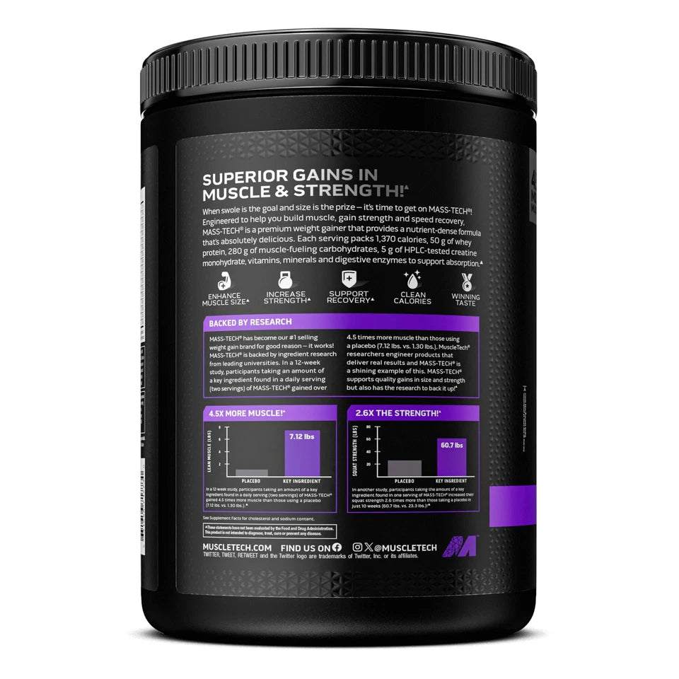 Proteina Mass Tech Extreme 1370 4LB | MuscleTech