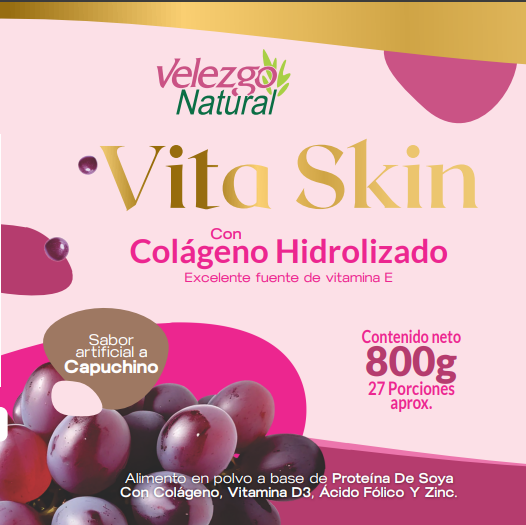 Vitaskin Colágeno hidrolizado y Biotina 800g | Velezgo