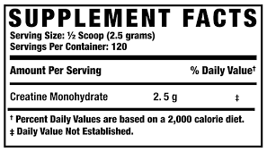 Creatina monohidratada 120 servicios | Ronnie Coleman