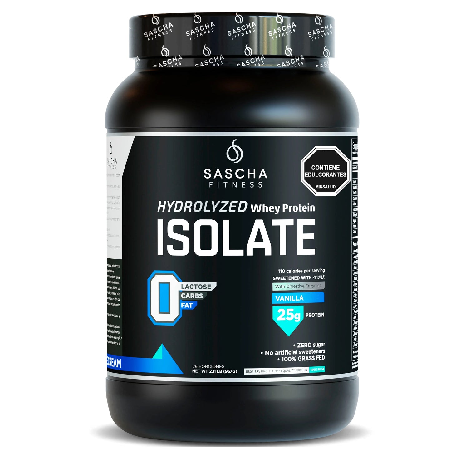 Isolate whey protein 2Lbs | Sascha | vainilla