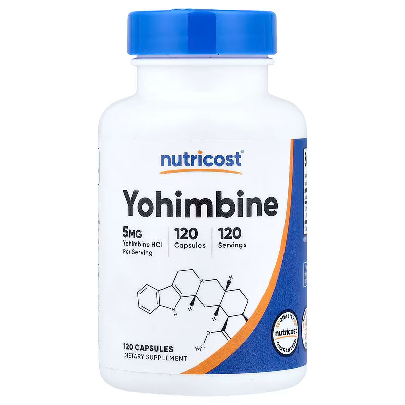 Yohimbina HCL 30/120 capsulas | Nutricost