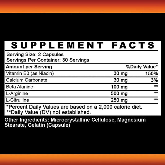 Nitric Oxide Booster (precursor de óxido nítrico)30 servs | Angry Supplements