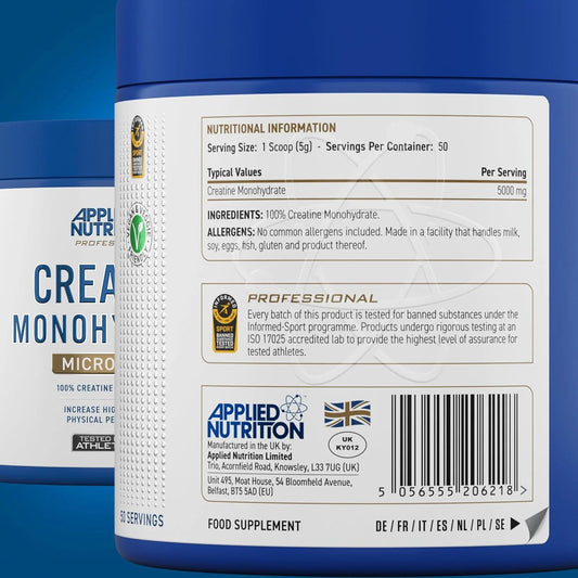 Creatina Monohidratada 50 serv | Applied Nutrition