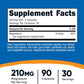Bisglicinato de magnesio 90 caps | Nutricost