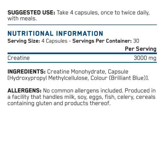Creatina 3000mg capsulas | Applied Nutrition