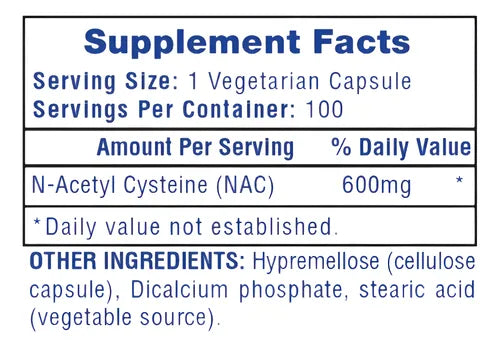 NAC 100 capsulas | Hi Teh