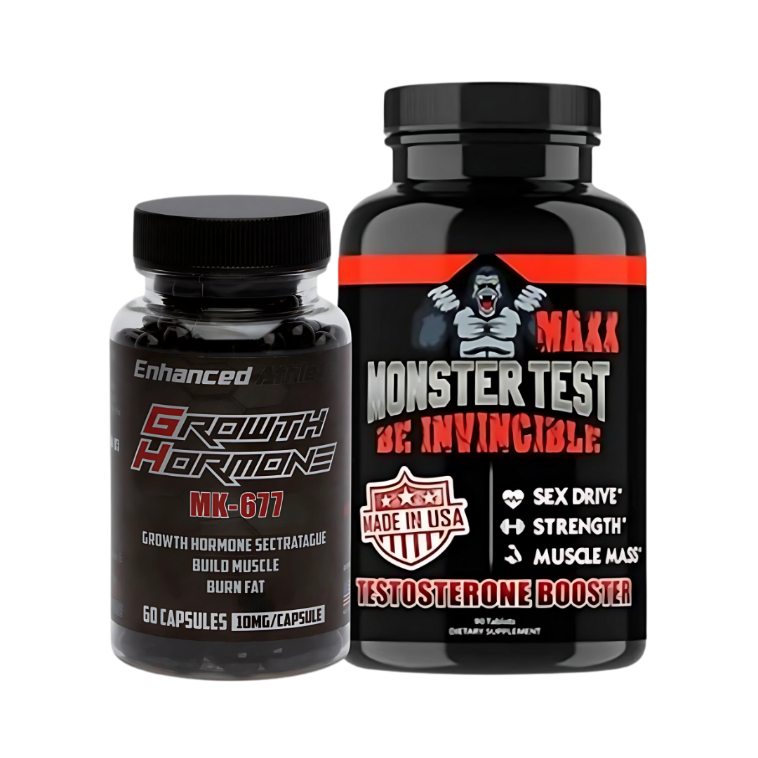 COMBO CICLO NATURAL: MK 677 Growth Hormone + MonsterTest Maxx 90 caps