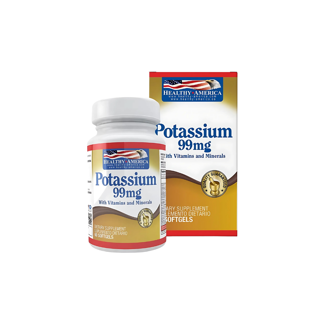 Potasio 99mg con vitaminas y minerales Healthy America