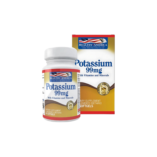 Potasio 99mg con vitaminas y minerales Healthy America