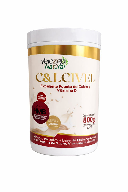 Calcivel + Calcio + D3 en polvo 800g | Velezgo