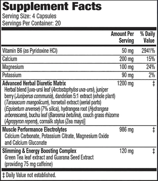 COMBO ANTI-CELULITIS: Xpel diurético 80 caps + Centella Asiática 90 caps + Hydroxycut Hardcore Elite 100 caps