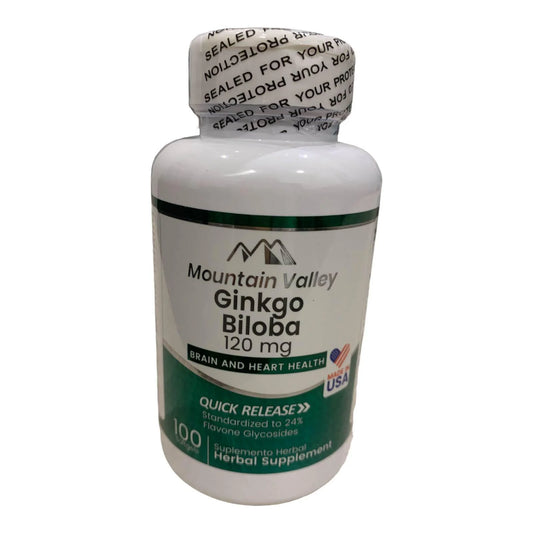 Ginkgo Biloba 120mg x100 caps | Mountain valley