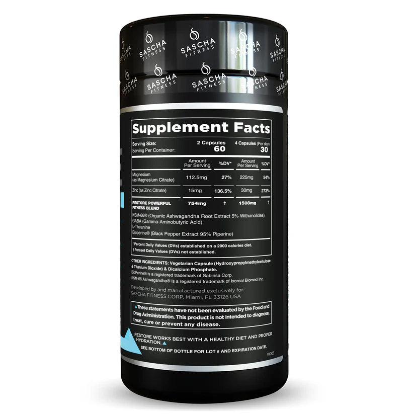 RESTORE 120caps | Sascha Fitness