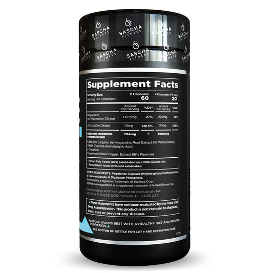 RESTORE 120caps | Sascha Fitness