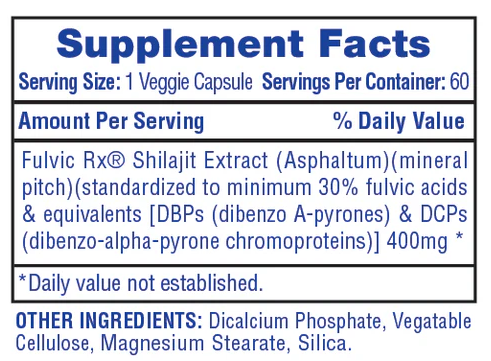 SHILAJIT EXTRACT 60 CAPS| HI-TECH