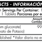 Potasio 99mg con vitaminas y minerales Healthy America