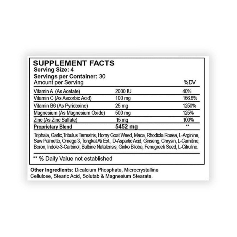 Monster Test 120 cápsulas | Angry Supplements